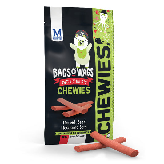 Montego Bags O' Wags Chewies - Moreish Beef Flavoured Bars (120g)