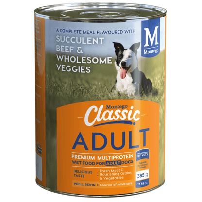 Montego Classic Dog Wet Food – Adult – Beef & Veggies