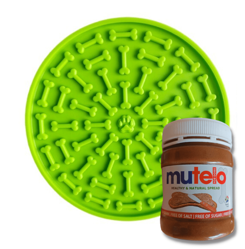 Licky Pad Lick Pad (Licky Mat) Plus Doggy Mutelo - For Play Time and Bath Time ...