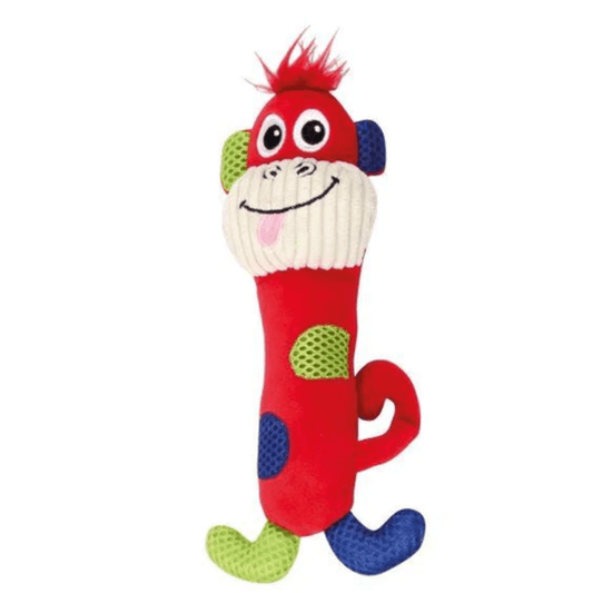 Pawise Vivid Life Plush Small Dog & Puppy Toy Stick Monkey