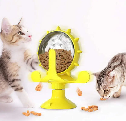 Windmill Puzzle Feeder Toy – For Cats